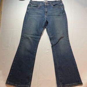 Levi's‎ 515 Bootcut Jeans Womens Size 8S Blue Dark Wash Denim MId Rise Stretch